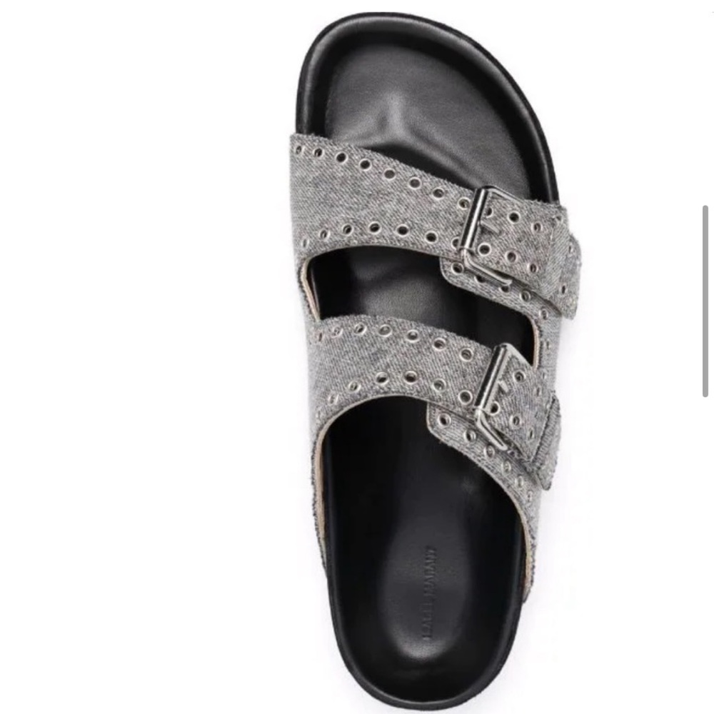 Isabel Marant Denim Studded Sandals - Picture 3 of 11